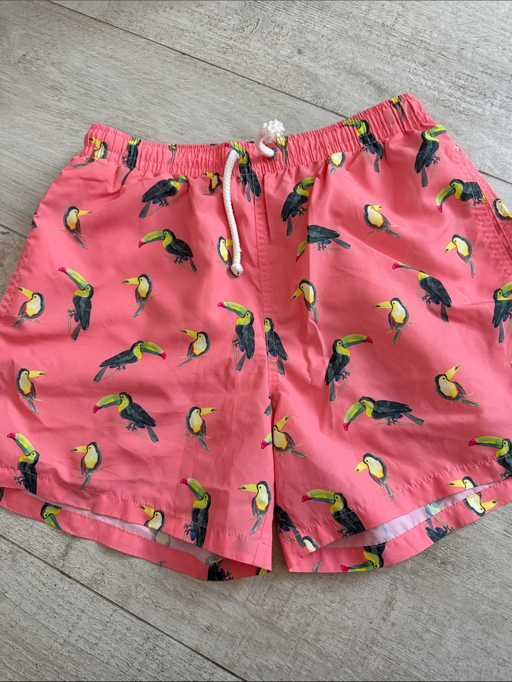 Zara men’s Coral Toucan Print Swim Shorts